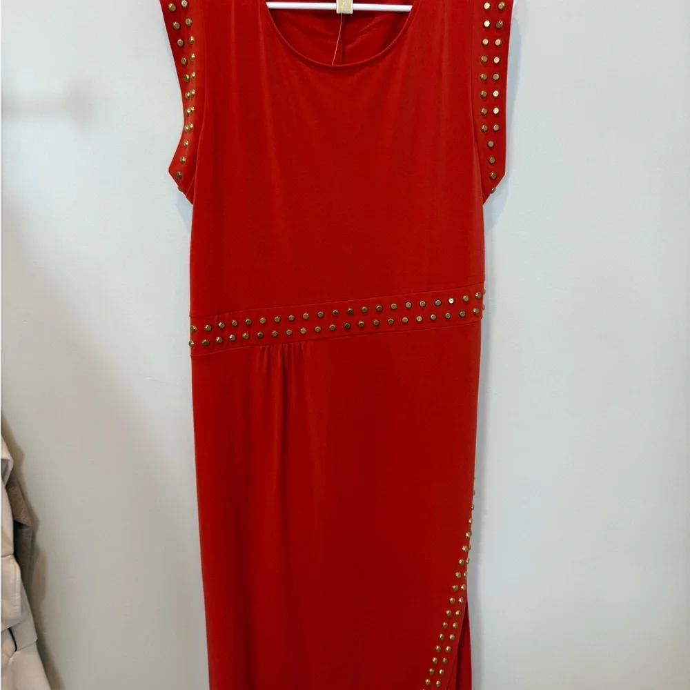 💋NWOT💋Elegant Rust Orange Michael Kors  Dress 066‎